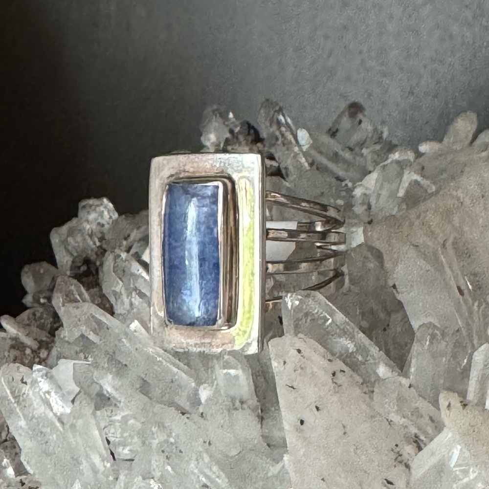 Rectangular Kyanite Ring - image 3